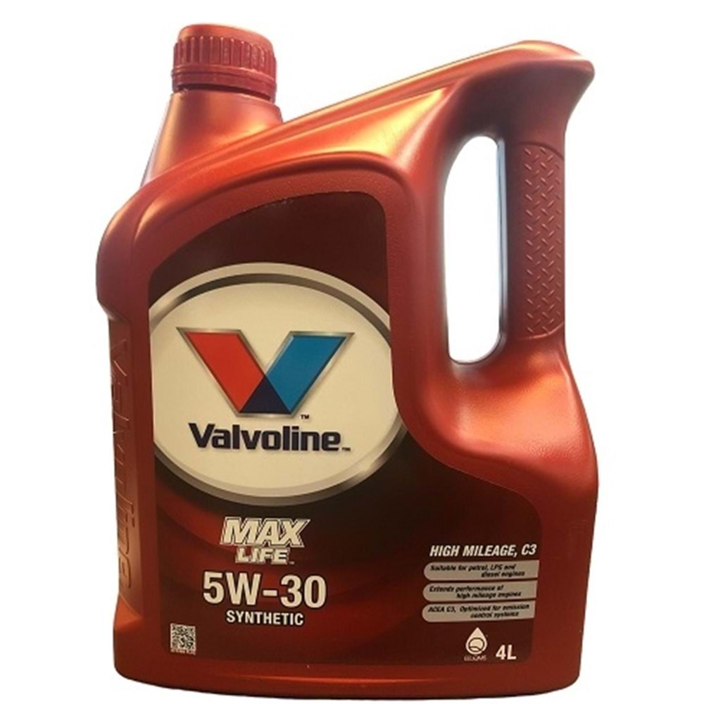 Valvoline MaxLife C3 5W/30 (4LT) Motor Yağı | Mağazalarımızda Stoklarda!