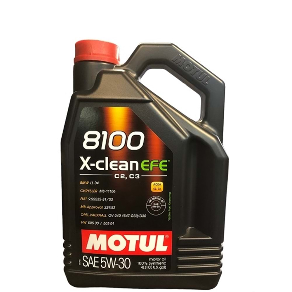 Motul 8100 X-Clean EFE 5W/30 (4LT) Motor Yağı | Mağazalarımızda Stoklarda!