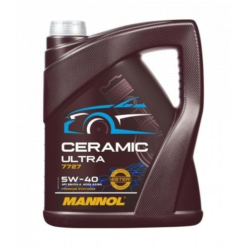 MANNOL (MN7727-5) Ceramic ultra 5W-40 Ester Katkılı Partiküllü Motor yağı 5L