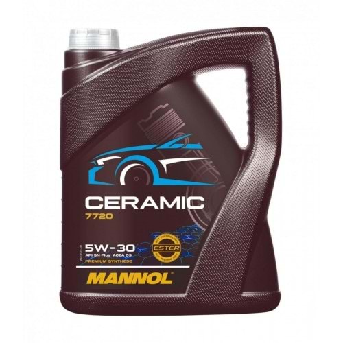 MANNOL (MN7720-5) Ceramic API SN PLUS ACEA C3 5W-30 Ester Katkılı Partiküllü Motor Yağı 5L